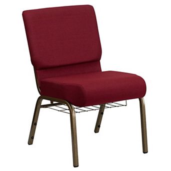 Flash Furniture 21''W Church Chair with Book Rack