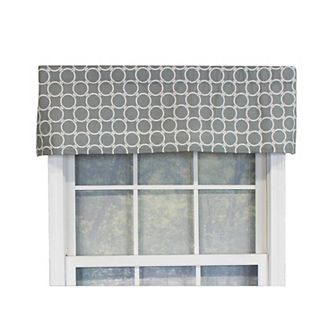 Ringlets Tailored 100% Cotton with Fully Lined 3" Rod Pocket Valnance for Windows