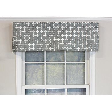 Ringlets Tailored 100% Cotton with Fully Lined 3" Rod Pocket Valnance for Windows