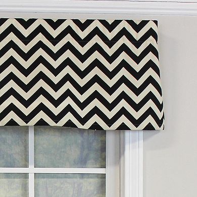 Zig-Zag Tailored 100% Cotton with Fully Lined 3" Rod Pocket Valnance for Windows