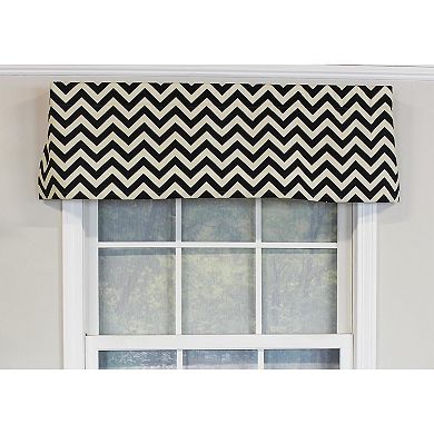 Zig-Zag Tailored 100% Cotton with Fully Lined 3" Rod Pocket Valnance for Windows