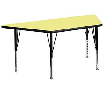 Flash Furniture 29''W x 57''L Trap Thermal Laminate Activity Table - Adjustable Short Legs
