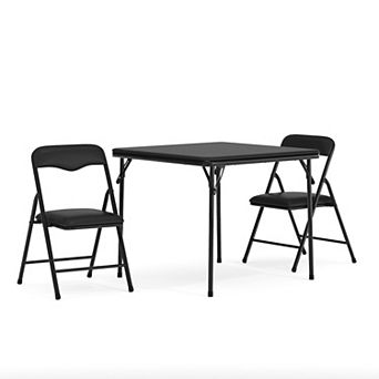 Flash Furniture Kids Colorful 3 pc Folding Table and Chair Set