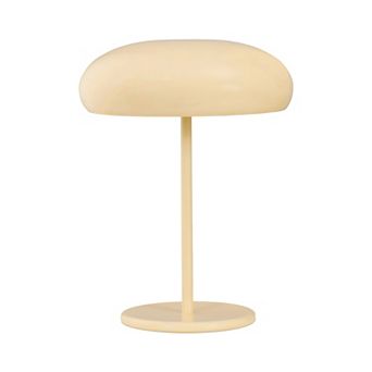 Ayla 15" Dimmable LED Table Lamp in Yellow Beige Finish