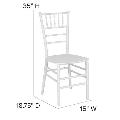 Flash Furniture Resin Stackable Chiavari Chair