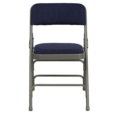 Flash Furniture Set of 2 Metal Folding Chairs with Padded Seats