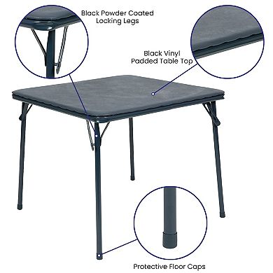 Flash Furniture Kids Colorful 5 Piece Folding Table and Chair Set