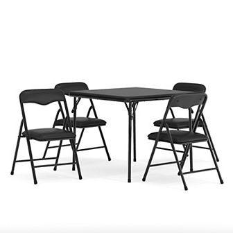 Flash Furniture Kids Colorful 5 pc Folding Table and Chair Set