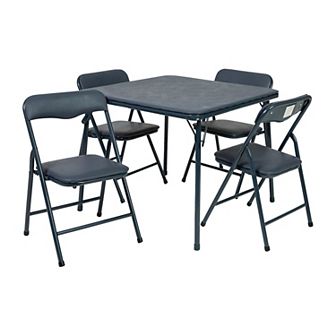 Flash Furniture Kids Colorful 5 pc Folding Table and Chair Set