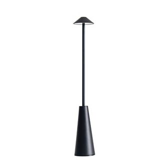 Brightech Enoki 12" Portable LED Bistro Table Lamp, 8-Hour Rechargeable and 3 Way Dimmer