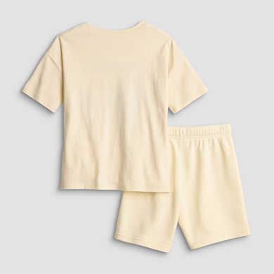 Boys 4-12 Jumping Beans 2-Piece Knit Relaxed Graphic Tee & Shorts Set