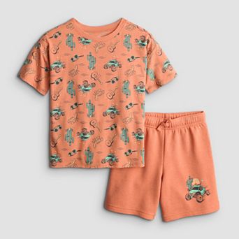 Boys 4-12 Jumping Beans® 2 pc Knit Relaxed Graphic Tee & Shorts Set