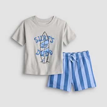 Baby & Toddler Boy Jumping Beans® Knit Relaxed Tee & Shorts Set