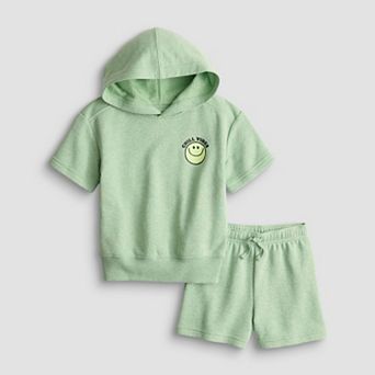 Baby & Toddler Boy Jumping Beans® 2 pc Relaxed Graphic Hoodie & Short Set