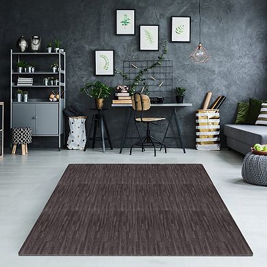 Sorbus 3/8-inch Wood Grain Interlocking Foam Floor Tiles w/ Borders (16 Tiles,16 Sq ft)