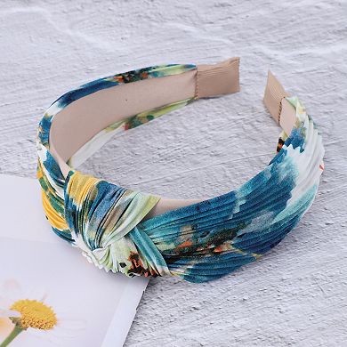 Exquisite Printed Crumpled Knot Headband 1 Pc