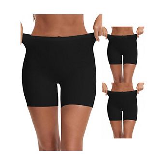 3 Packs Women's Slip Shorts Under Dresses Seamless High Waist Tummy Control HipLifter Thigh Slimmers