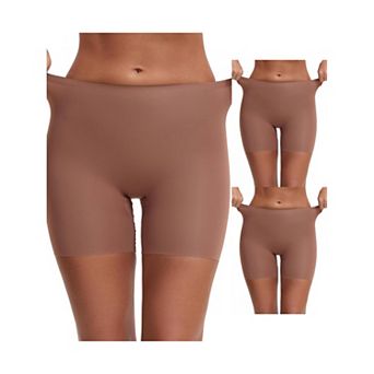 3 Packs Women's Slip Shorts Under Dresses Seamless High Waist Tummy Control HipLifter Thigh Slimmers