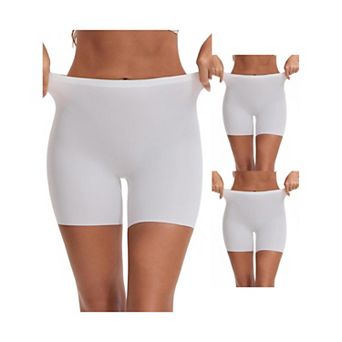 3 Packs Women's Slip Shorts Under Dresses Seamless High Waist Tummy Control HipLifter Thigh Slimmers