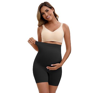 3 Packs Women's Maternity High Waist Thigh Slimmers for Under Dresses Comfort Pregnancy Shapewears