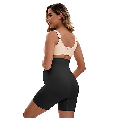 3 Packs Women's Maternity High Waist Thigh Slimmers for Under Dresses Comfort Pregnancy Shapewears