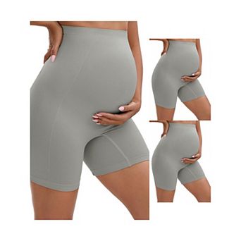 3 Packs Women's Maternity High Waist Thigh Slimmers for Under Dresses Comfort Pregnancy Shapewears