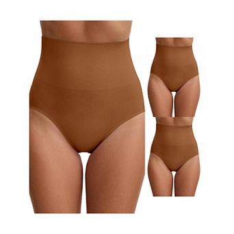 3 Packs Women's High Waisted Briefs Shapewear Tummy Control Shaping Underwears