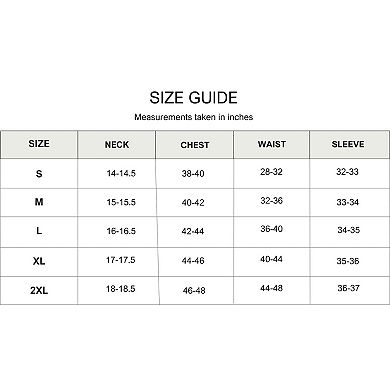 Men's Turkish Cotton Long Sleeve Button Down Shirt in Combed Cotton with Plaid Pattern