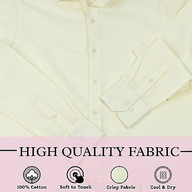 Men's Cotton Long Sleeve Button Up Shirts, Perfect for Spring and Summer