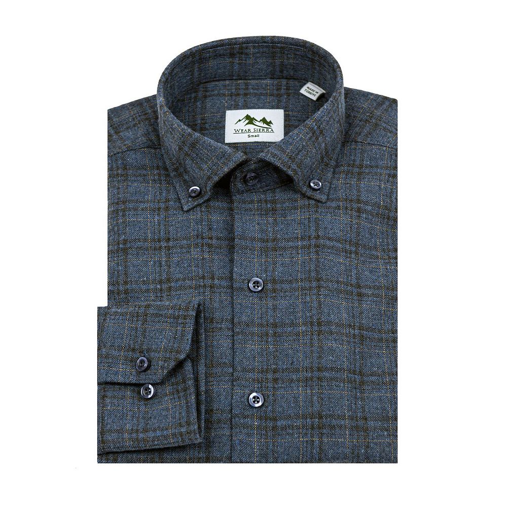 Wear Sierra Top Shelf Men's Cotton Long Sleeve Button Up Shirts in Pink