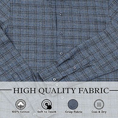 Wear Sierra Top Shelf Men's Turkish Cotton Long Sleeve Button Down Shirt in Combed Cotton