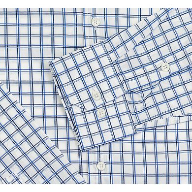 Wear Sierra Top Shelf Men's Turkish Cotton Long Sleeve Plaid Pattern Button Up Shirt