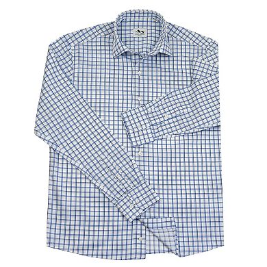 Wear Sierra Top Shelf Men's Turkish Cotton Long Sleeve Plaid Pattern Button Up Shirt