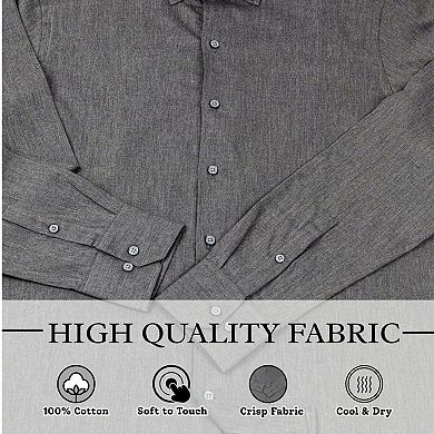 Men's Top Shelf Turkish Cotton Long Sleeve Button Down Shirt