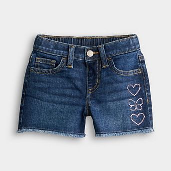 Baby & Toddler Girl Jumping Beans® Mid-Rise Embellished Jean Shorts