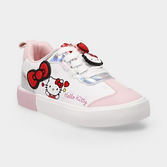 Hello Kitty Josmo Youth Girls Lace-Up Sneakers With Bow Accent