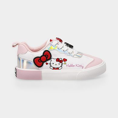 Hello Kitty Josmo Youth Girls Lace-Up Sneakers With Bow Accent