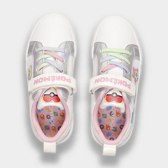 Pokemon Little Kids Lace-Up Sneakers With Velcro Strap