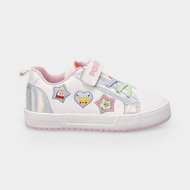 Pokemon Little Kids Lace-Up Sneakers With Velcro Strap