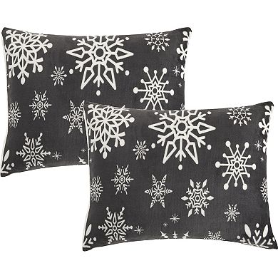 Nanshing Snowflakes 3-pc. Sherpa Comforter Set with Shams