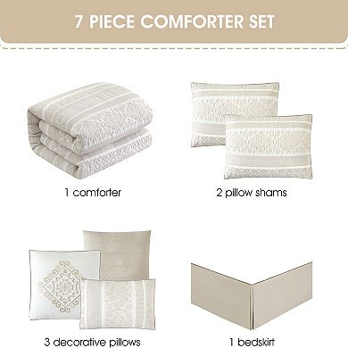 Nanshing Ilaria 7-pc. Jacquard Comforter Set with Shams