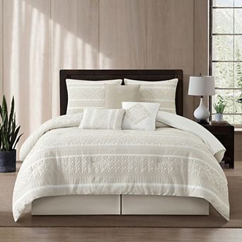 Nanshing Ilaria 7 pc Jacquard Comforter Set with Shams
