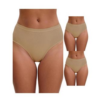 3 Packs Women's High Waisted Tummy Control Briefs Hip Lifter Underwears
