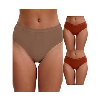 3 Packs Women's High Waisted Tummy Control Briefs Hip Lifter Underwears