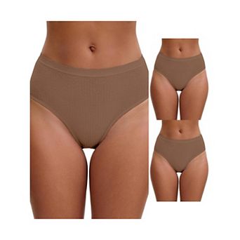 3 Packs Women's High Waisted Tummy Control Briefs Hip Lifter Underwears