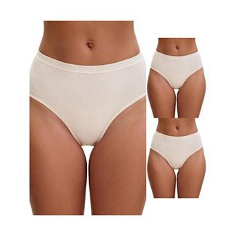 3 Packs Women's High Waisted Tummy Control Briefs Hip Lifter Underwears