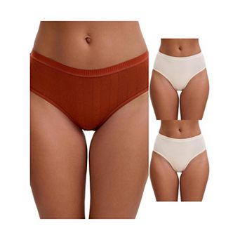 3 Packs Women's High Waisted Tummy Control Briefs Hip Lifter Underwears