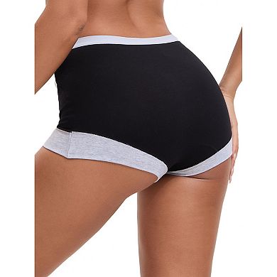 3 Packs Women's High Waisted Loose Classic Full Coverage Briefs Breathable Cotton Ladies Panties