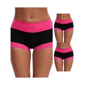 3 Packs Women's High Waisted Loose Classic Full Coverage Briefs Breathable Cotton Ladies Panties