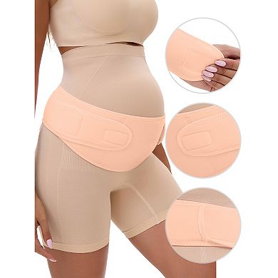 3 Packs Women's Maternity Belly Bands-Soft Breathable Pregnancy Belly Support Bands Adjustable Back